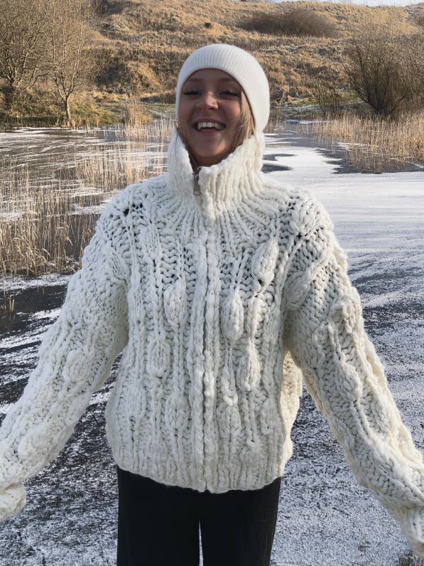 Hand Knitted Willow Cardigan for wholesale by Noa & Rain