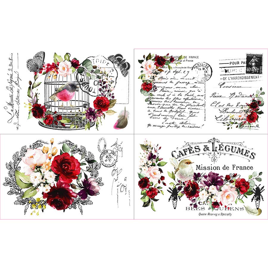 Hokus Pokus - Wholesale Wall Decal/Stickers - Cage A ' Oiseaux - Large Cut Into 4 Sheets0