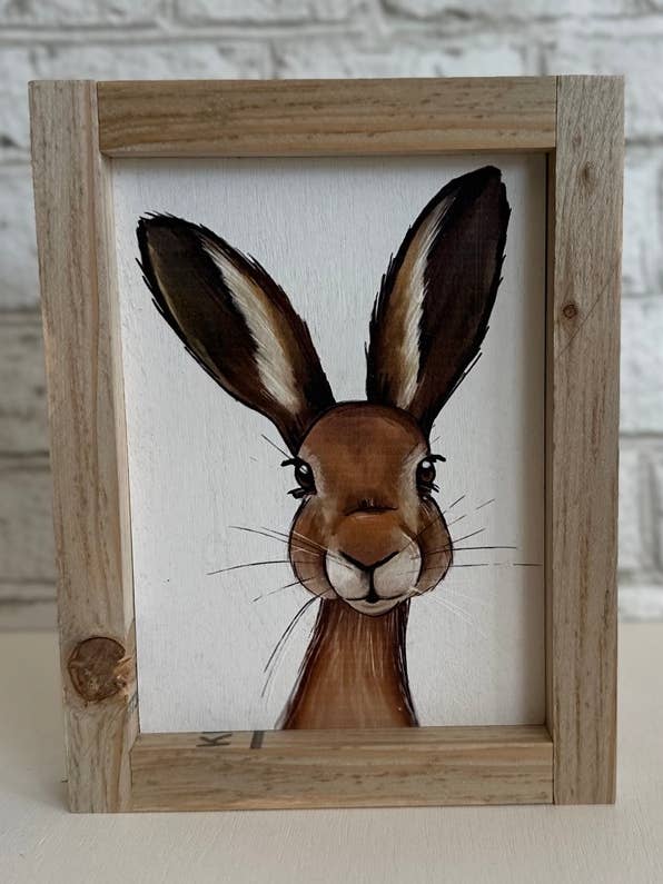 Bunny Rabbit / Wood Framed Print for wholesale by Averie Lane