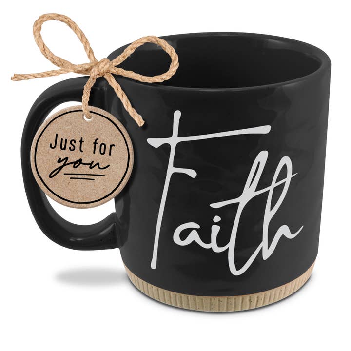 Dicksons - Wholesale Coffee Mug - LCP Coffeecup Powerful Words Faith Black16Oz