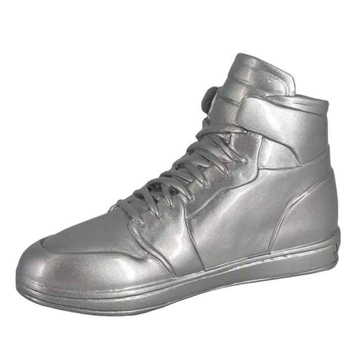 JULIARTE - Wholesale Decorative Figurine - SAPATILHA SILVER - Handpainted Art Figurine