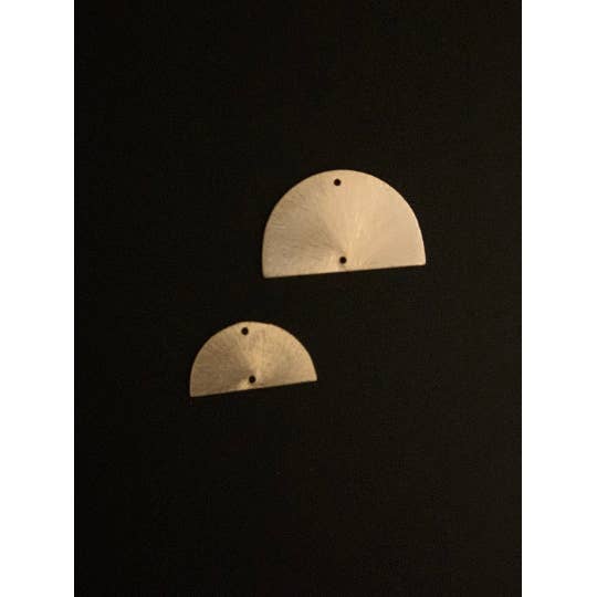 Purity Beads - Wholesale Individual Charm/Pendant - Semi Circle Findings (Gold Finish/Silver Plated, Gunmetal)
