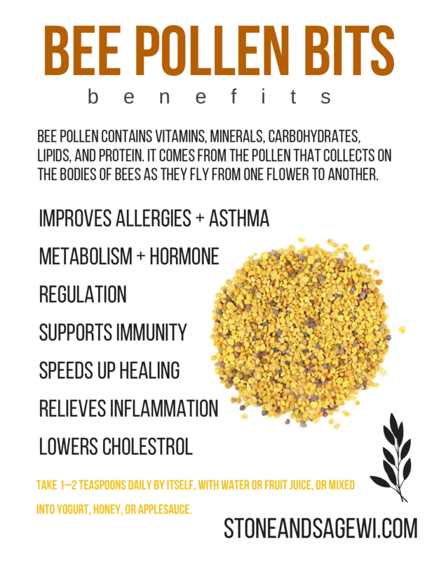 ERTH World Corp DBA Stone+Sage - Wholesale Oral Supplement/Vitamin - Bee Pollen Bits All Natural Wild Harvested ethically sourced1