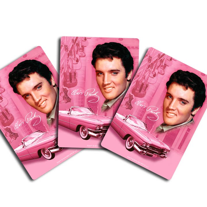 MID-SOUTH PRODUCTS - Wholesale Card Game - Elvis Playing Cards - Pink Guitars