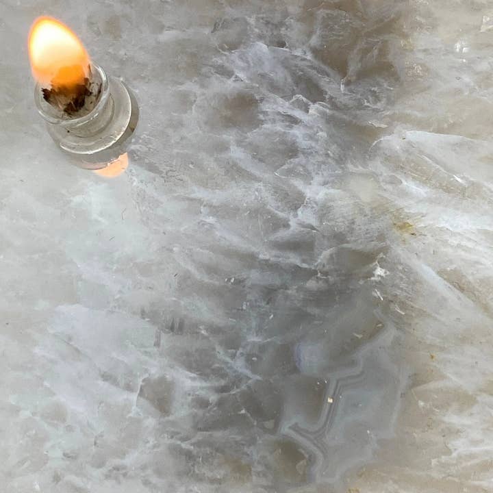 Roccia Roba - Wholesale DIY Craft Kit - ROCK CANDLE KIT - thick agate slab8