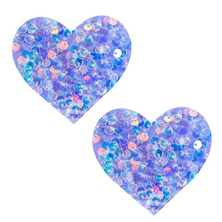 Crush Crush I Heart U Brustwarzen-Pastetchen aus Baumwollstoff, lila für den Großhandel von Neva Nude