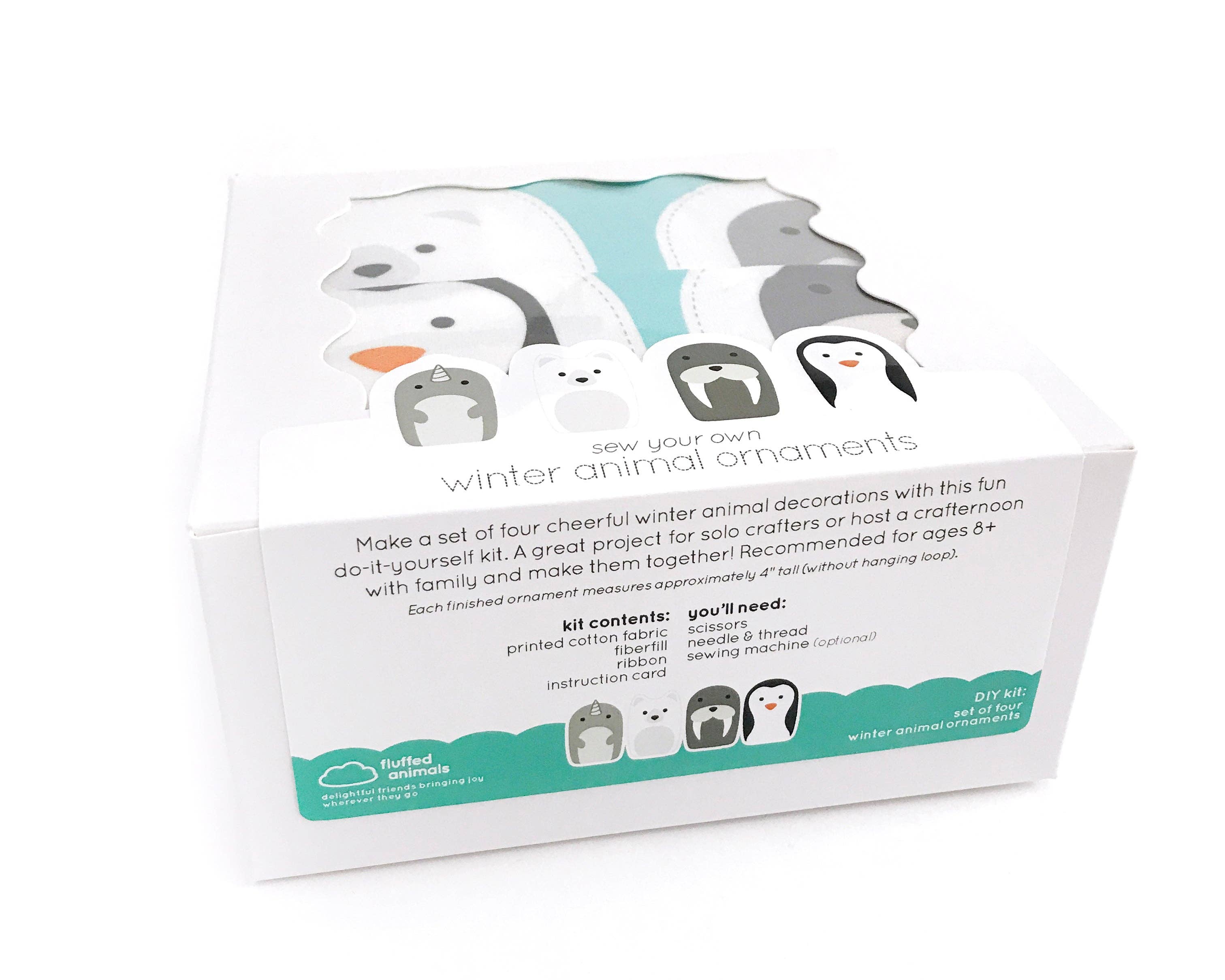 Fluffed Animals - Venta al por mayor Kit de manualidades - Kit de bricolaje: adornos de animales de invierno0