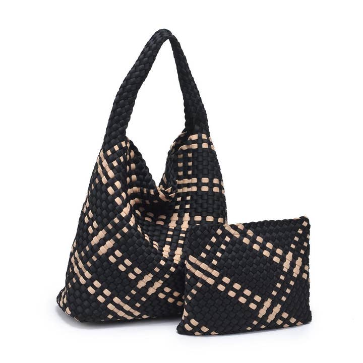 Sol and Selene - Wholesale Shoulder Bag - Women's - Celestial Woven Neoprene Hobo9
