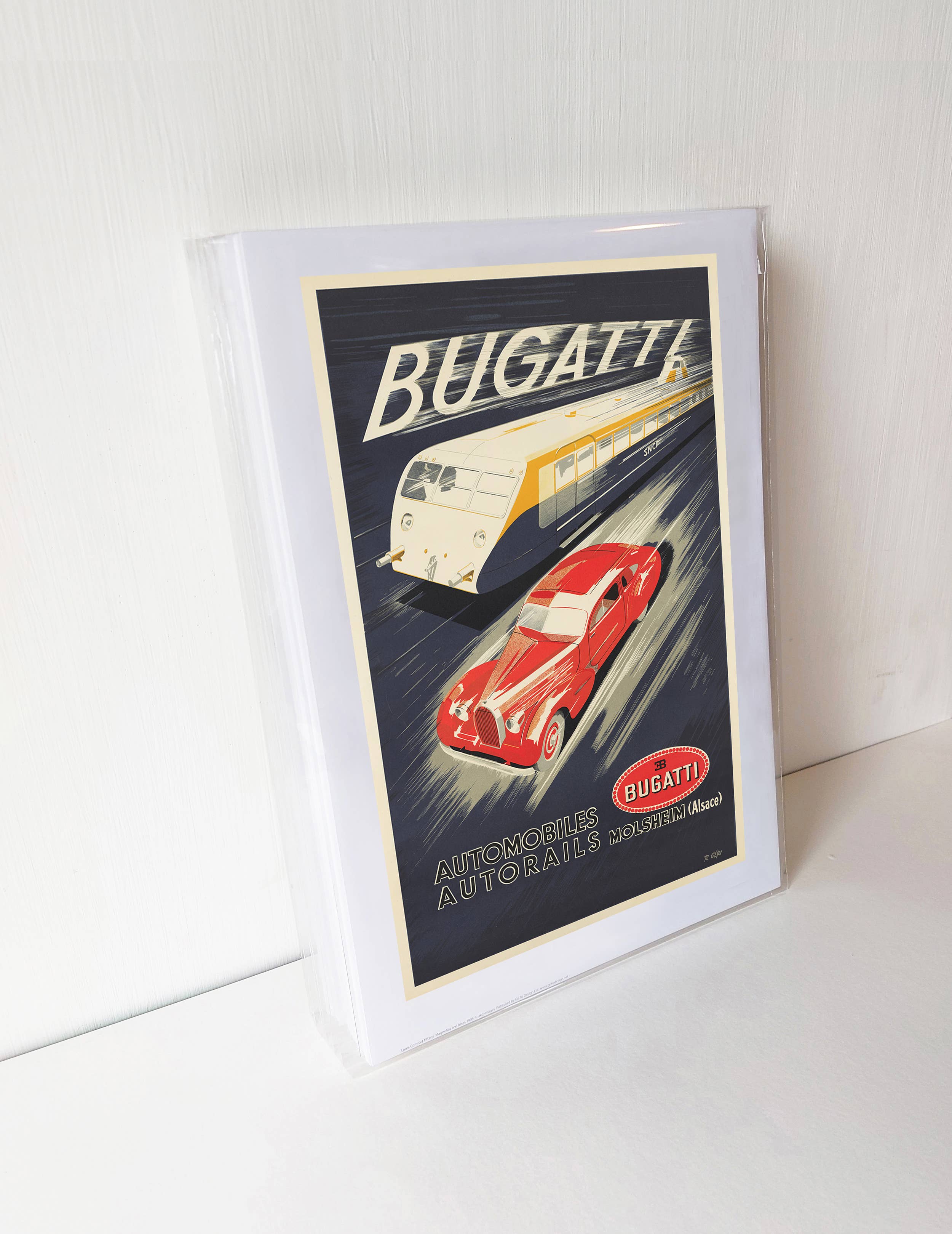 Go To Design - Wholesale Art Print - Fine art print Bugatti Automobiles unframed wall art1