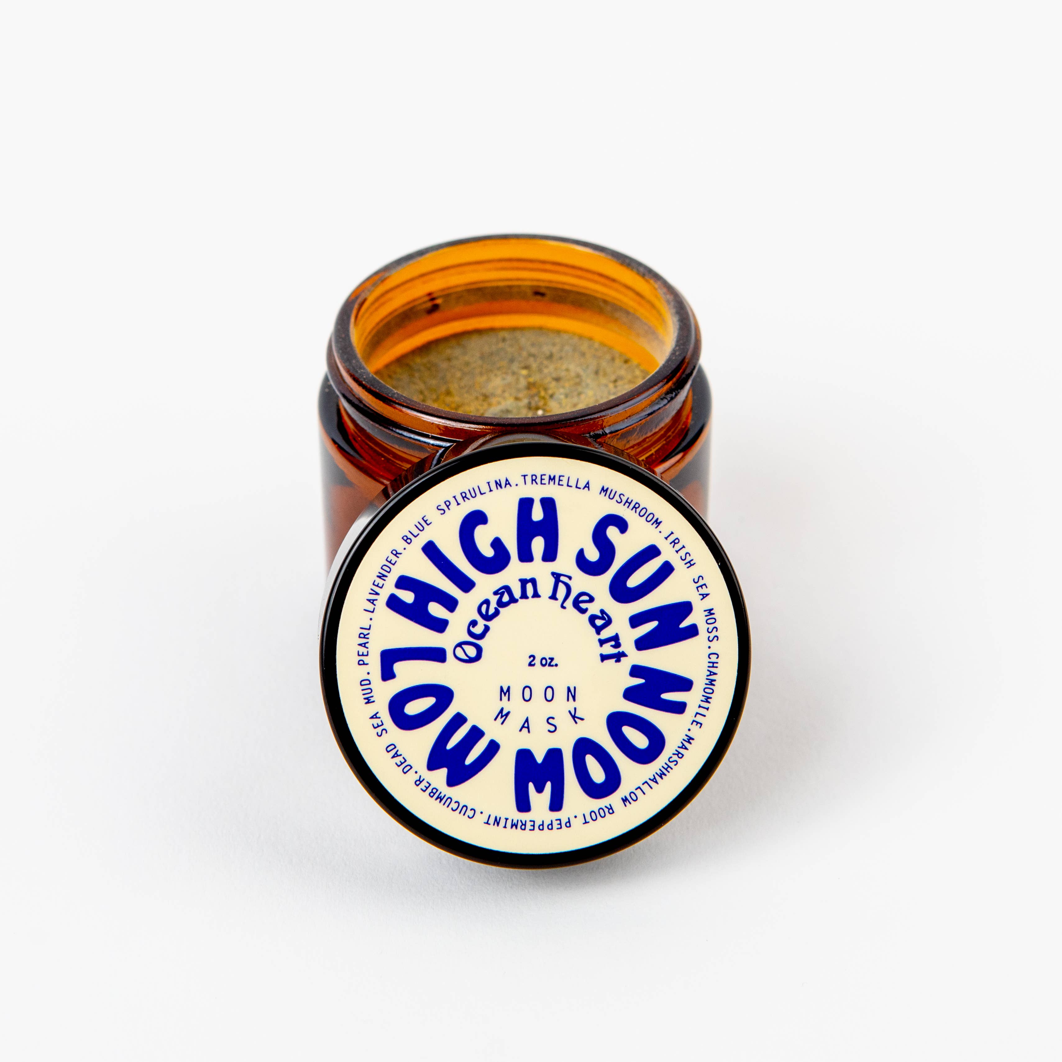 High Sun Low Moon - Wholesale Skincare Face Mask - Ocean Heart ~ Moon Mask4