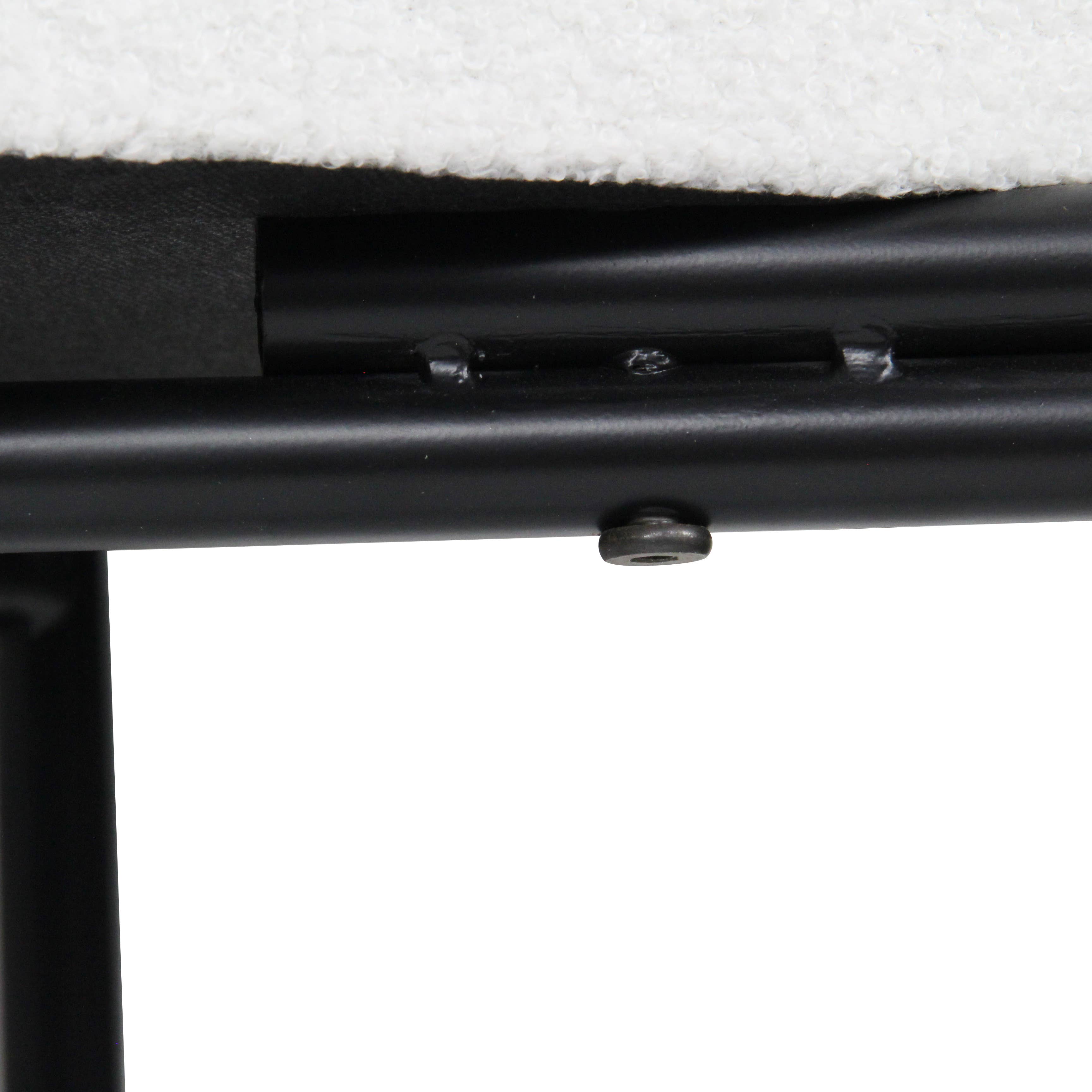 Cheungs Home Decor - Wholesale Bench - Tingri Modern White Cushion Top Entryway Bench4