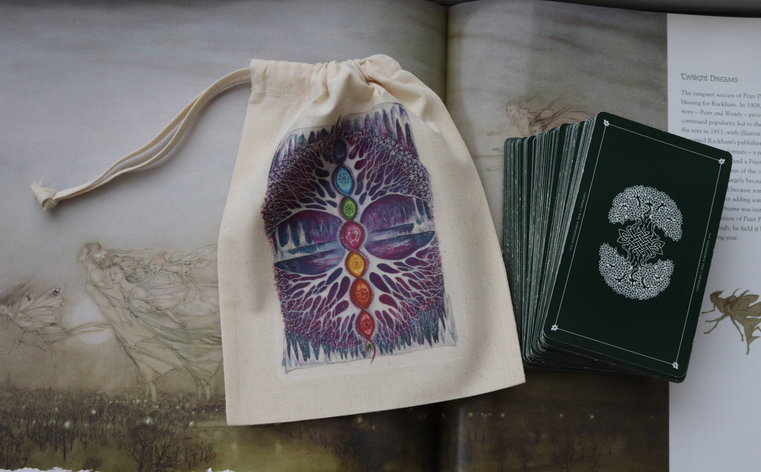 FreeRangeFaeries - Wholesale Pouch - Women's - The Crystal Tree Tarot Pouch2