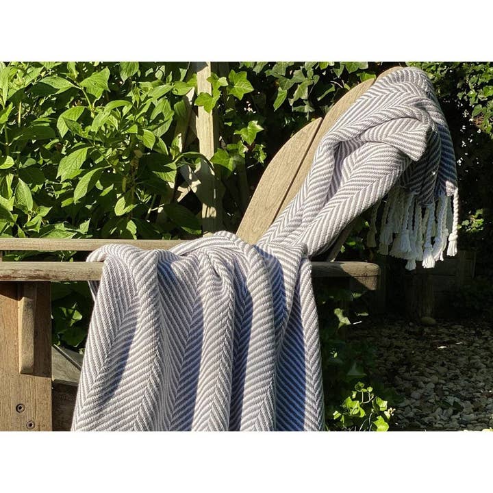 Faribault - Wholesale Throw Blanket - Monhegan Cotton Throw With Fringe