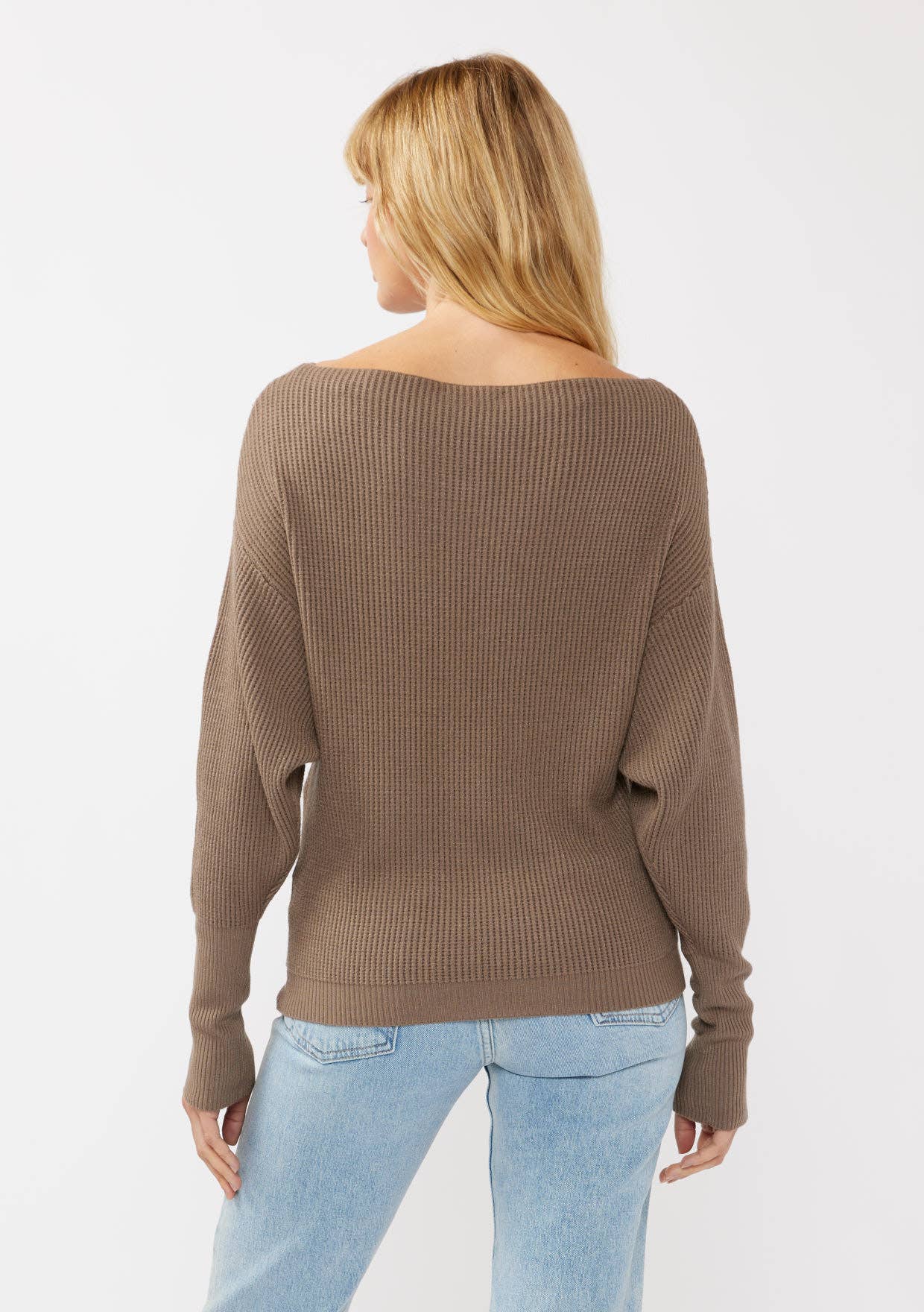 Lovestitch - Vente Pull en maille – femme - Pull en tricot gaufré à manches longues41