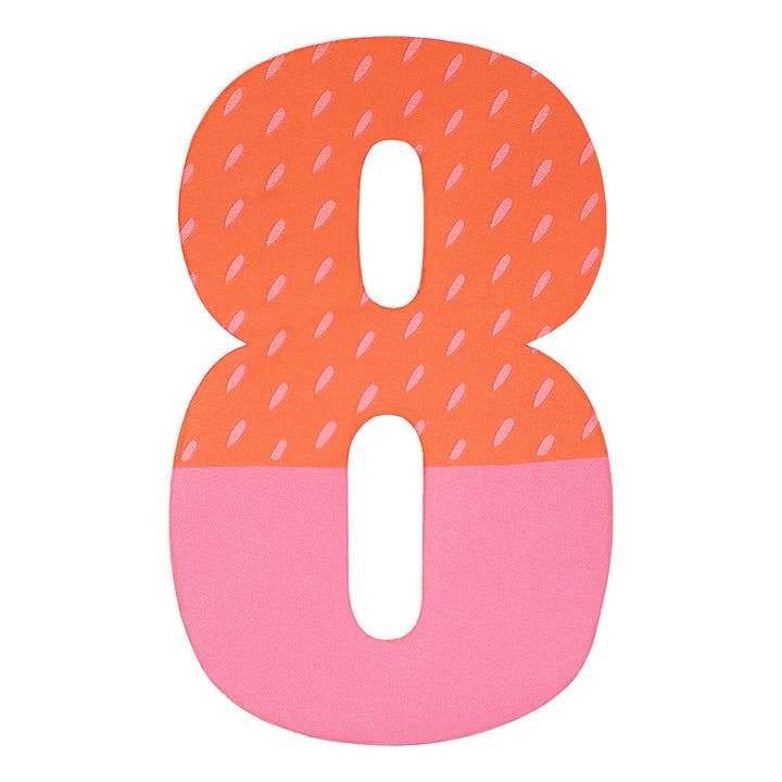 Iron on fabric stickers - pink coral - size 8 for wholesale by Fabfabstickers