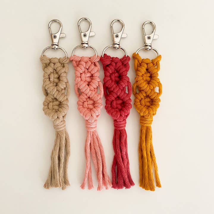 Chaveiro macramê por atacado de Weavey Studio