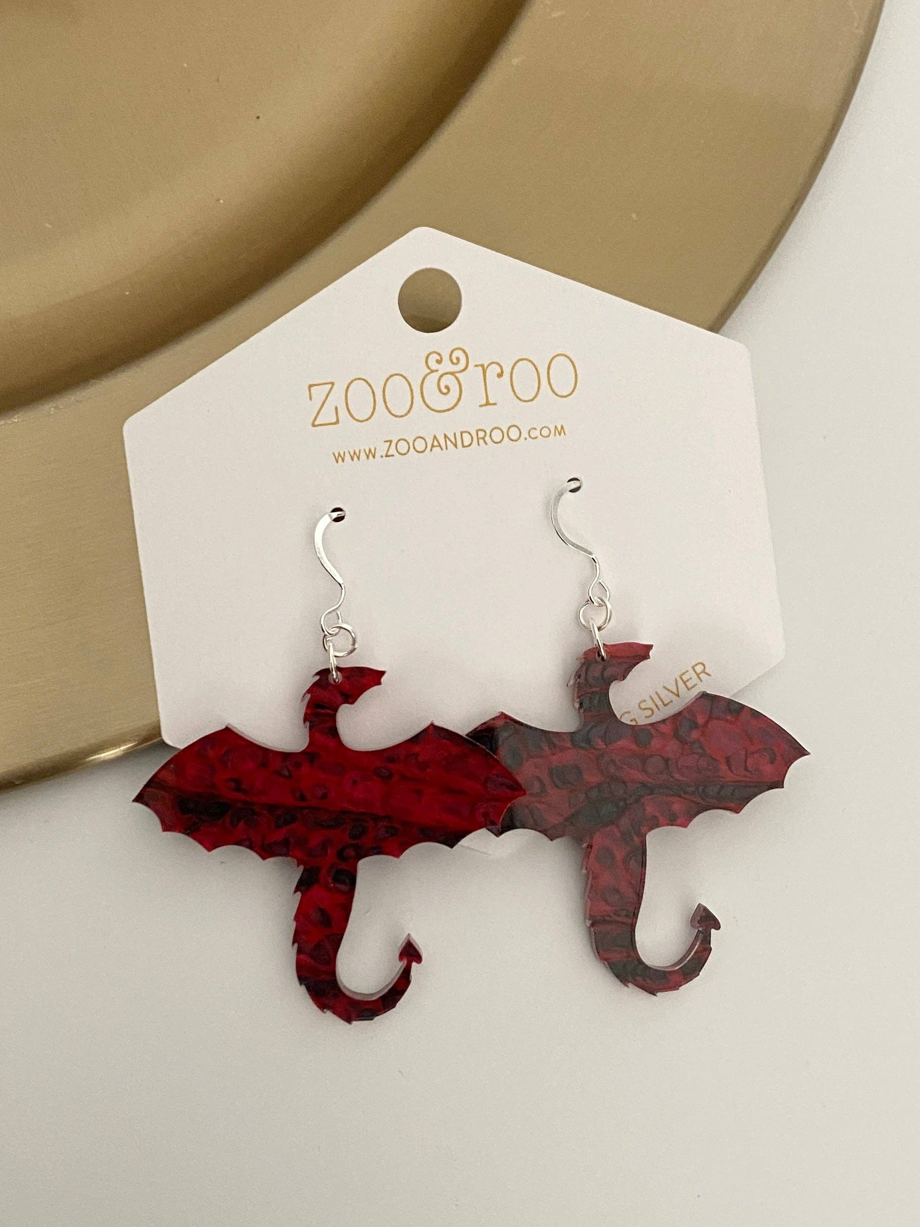 zoo&roo - Vente Boucles d'oreilles pendantes - Boucles d'oreilles Dragon3