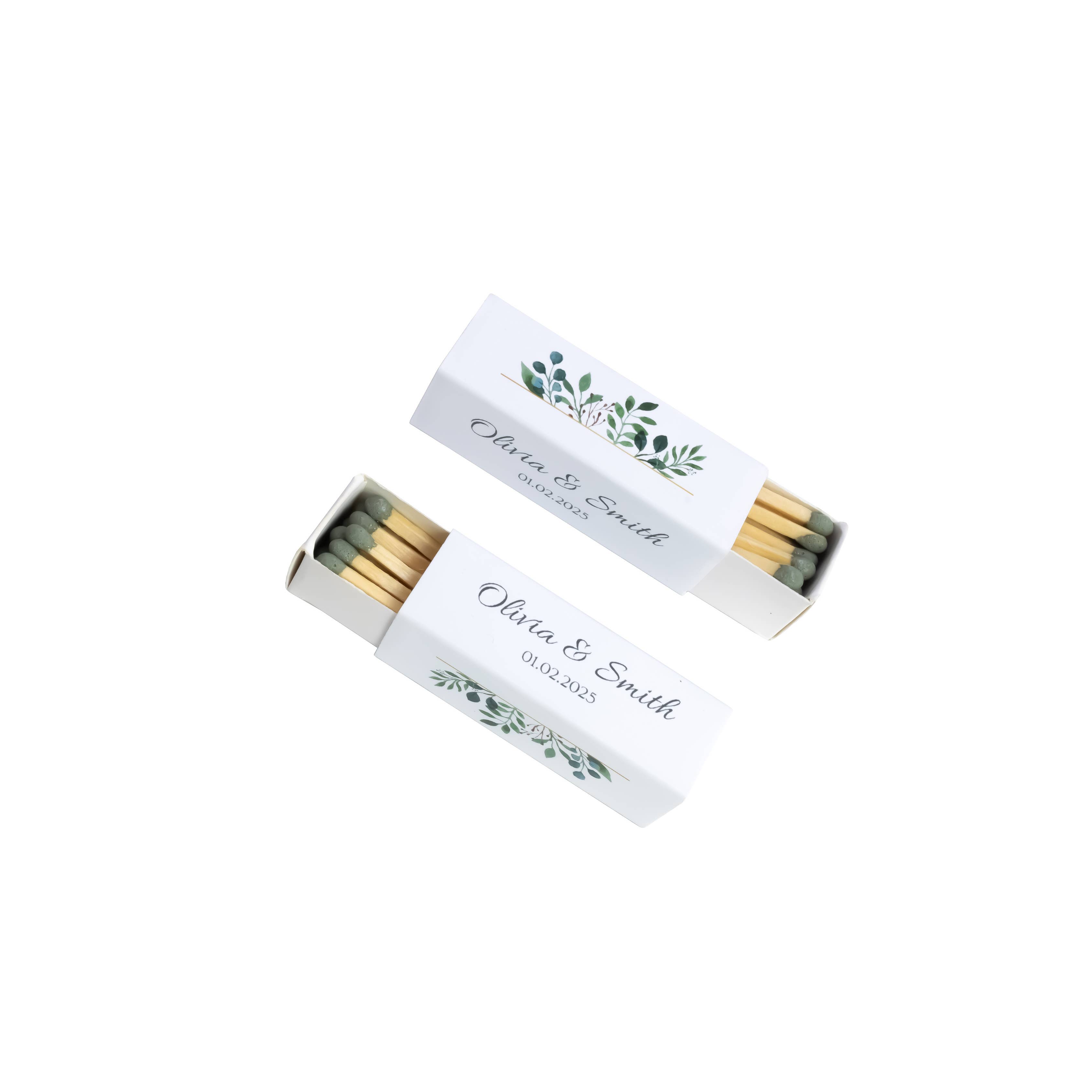 Chandler Studio – wholesale Matches – Custom Matchboxes 2" Inch Long Colorful Matches for Wedding