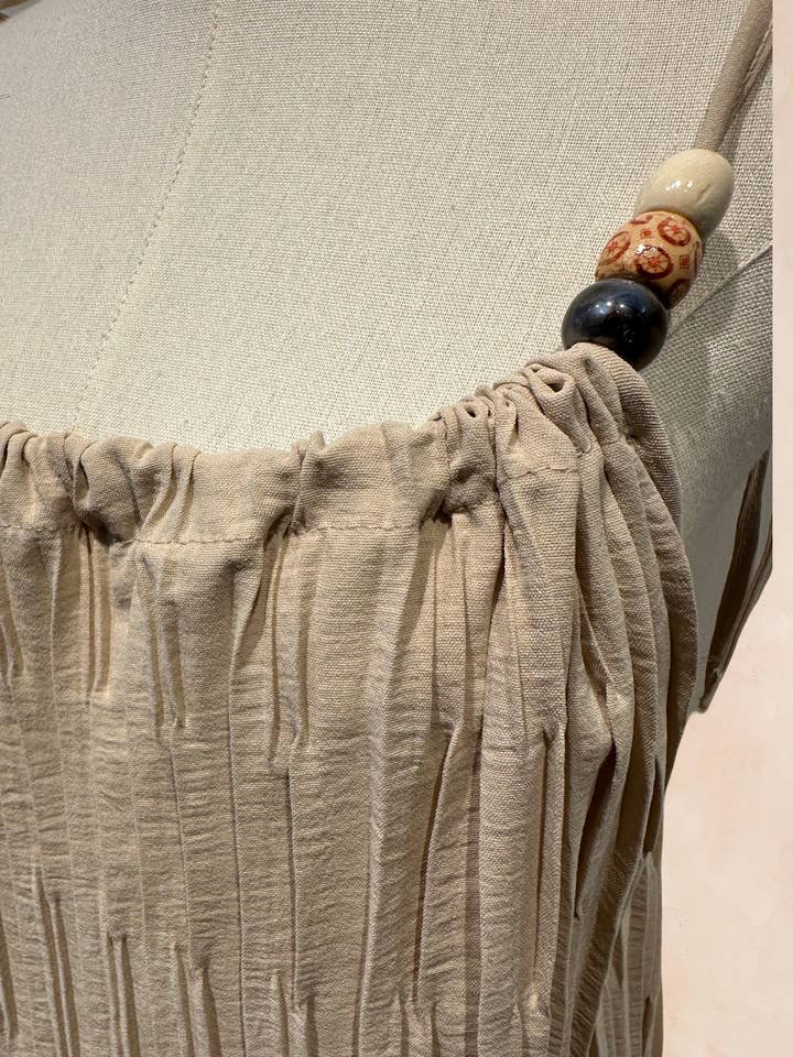 AMARIA - Wholesale Blouse – Women’s - Pleated top with thin straps - Viscose - 021424