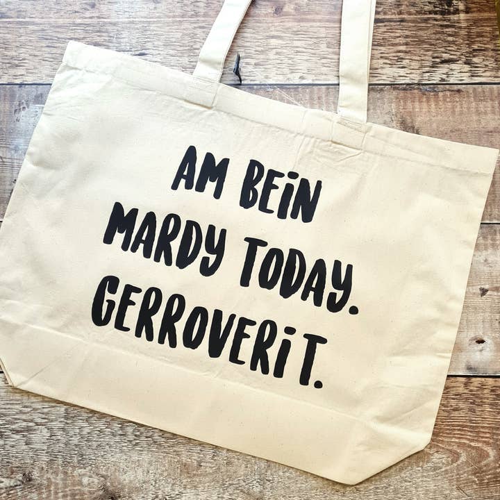 Am bein mardy today, Gerroverit! Beach tote Bag for wholesale by Dukki Gifts