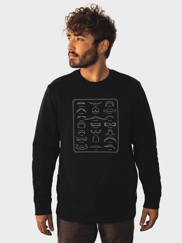 SWEAT MOUSTACHES pour la vente par Moment