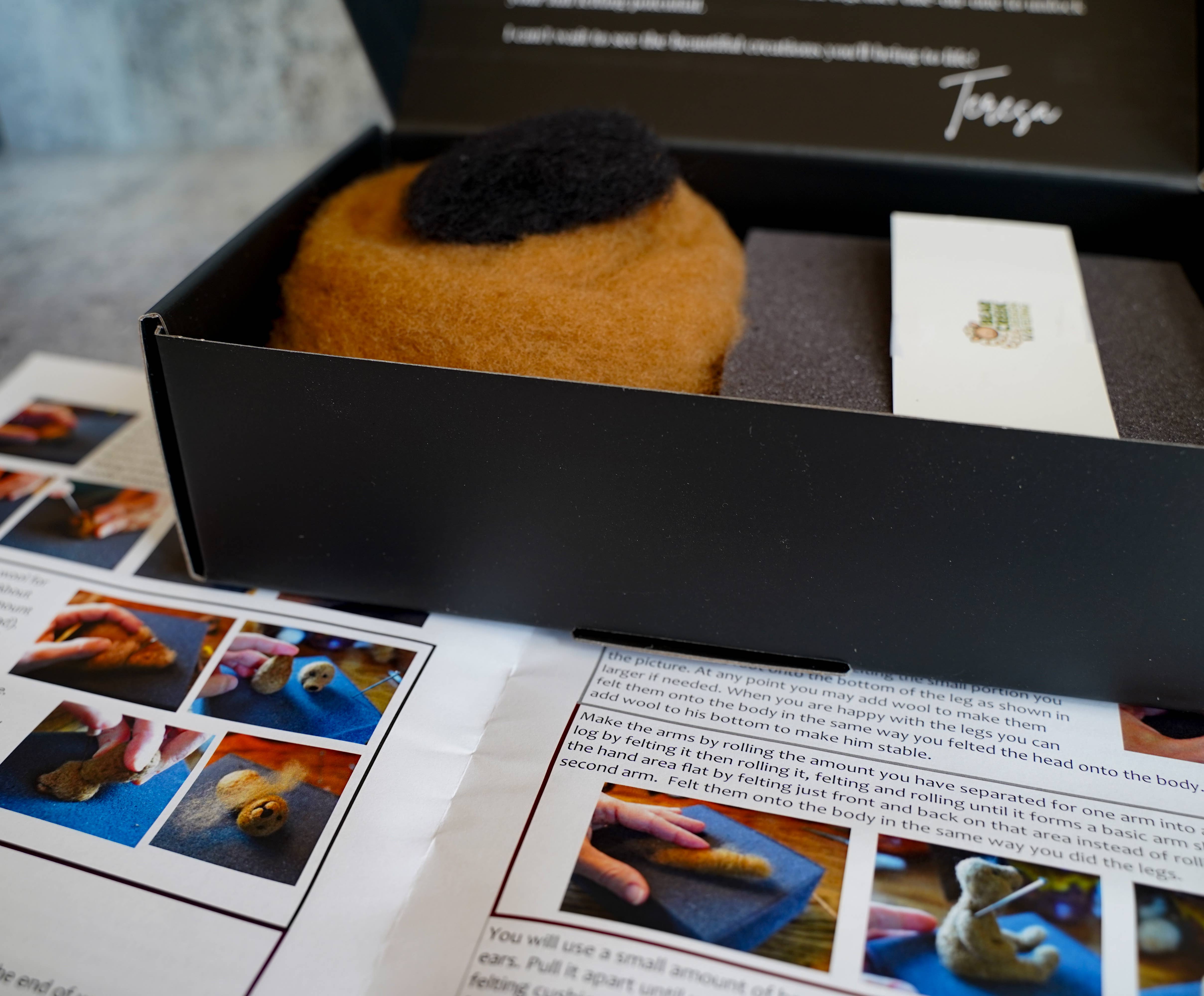 Bear Creek Felting - Wholesale DIY Craft Kit - Bear Needle Felting Kit8