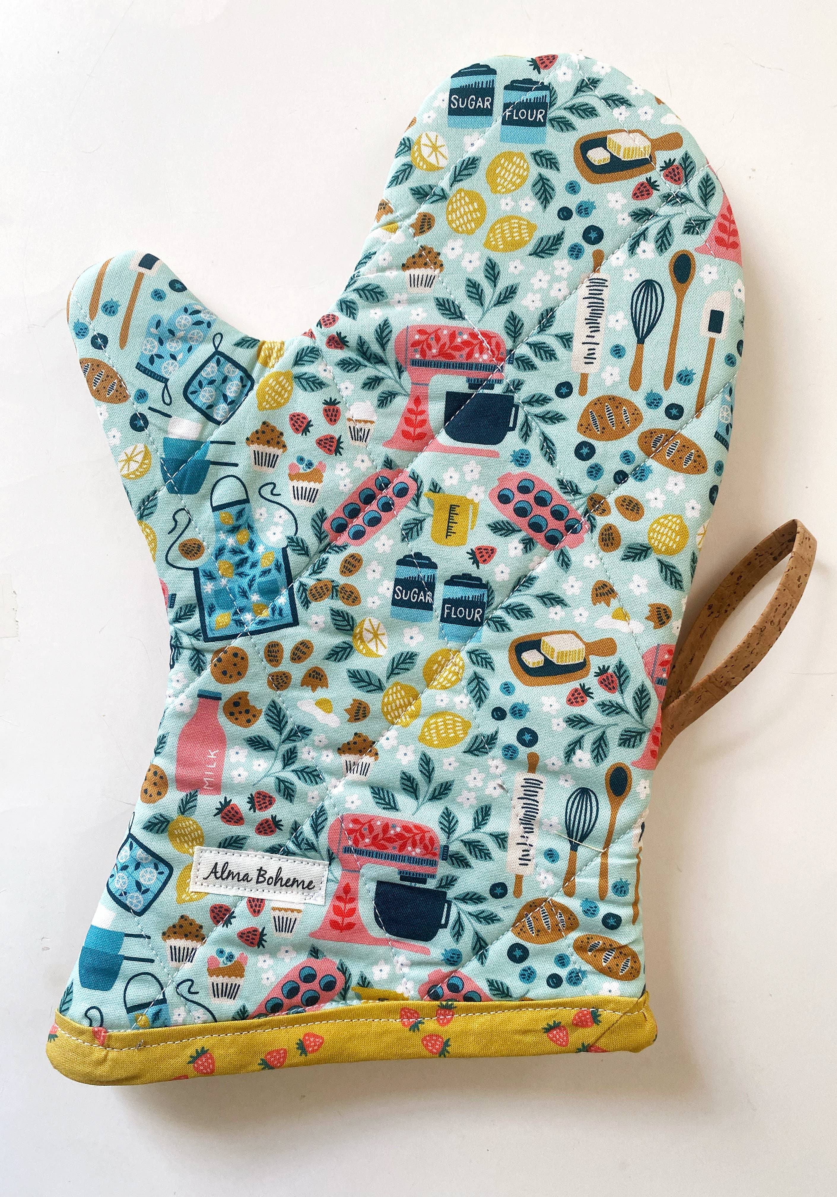 Alma Boheme Handmade - Venta al por mayor Manoplas para horno/ollas - Manopla de horno de corcho y algodón3