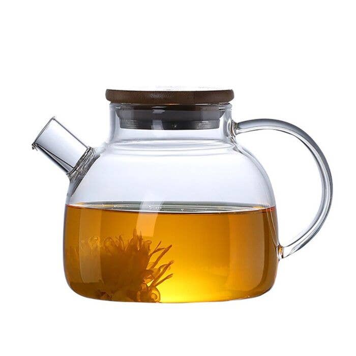 STP - Wholesale Tea Pot - Glass See Through Teapot with Cork Lid1