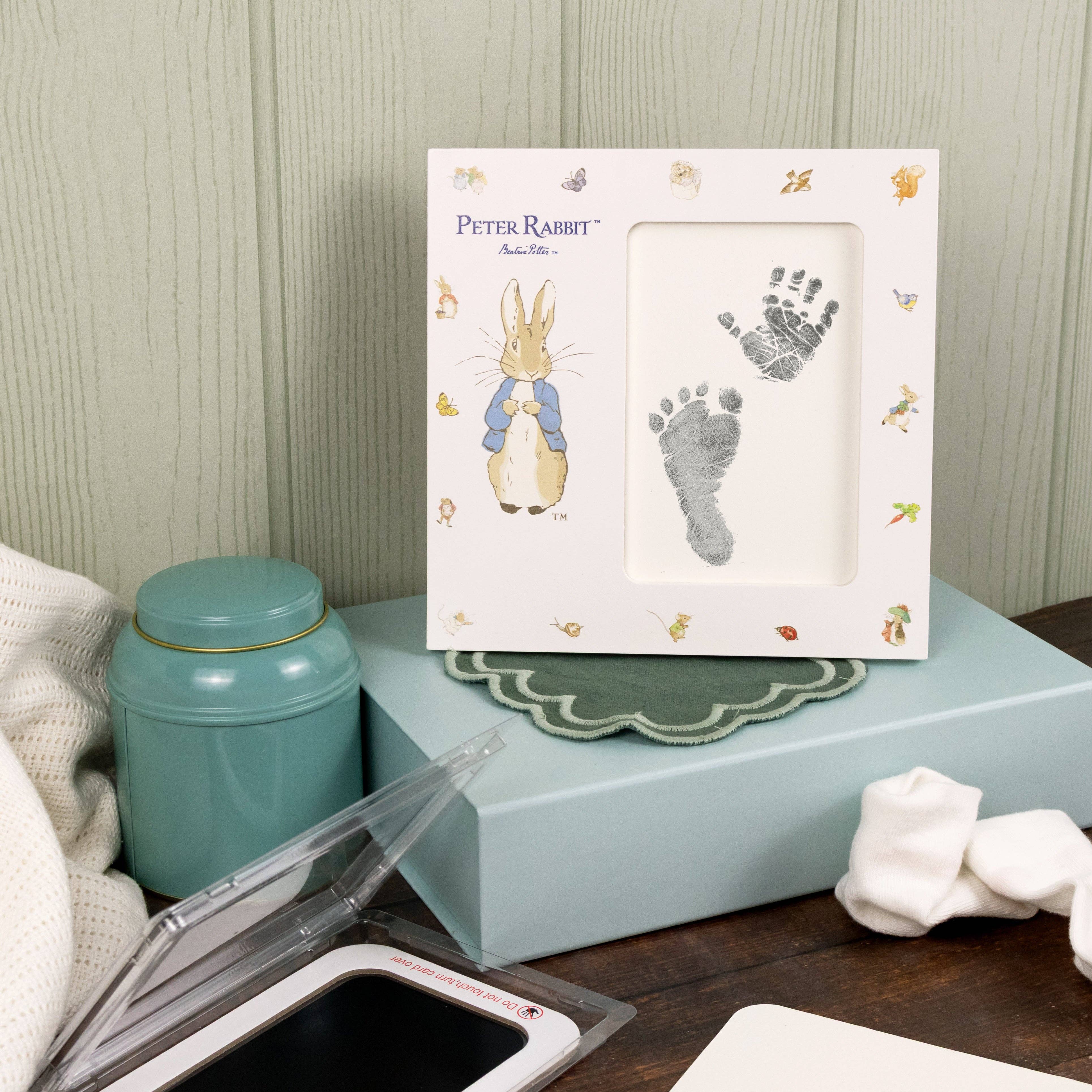 Robert Frederick Ltd – wholesale Hand & footprint kit – Child & baby – Peter Rabbit Hand & Foot Print Kit – Baby Keepsake Frame5