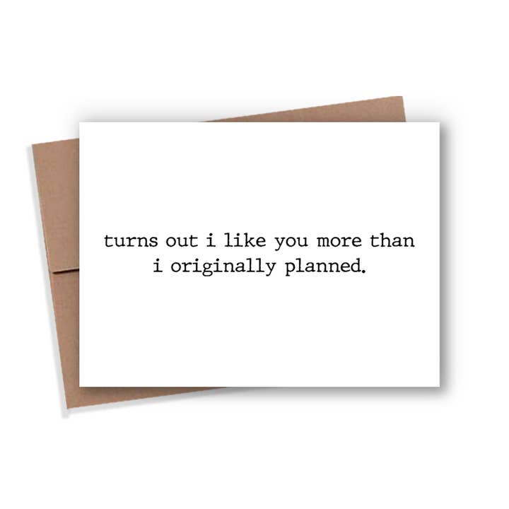 I Like You Card for wholesale by Expression Design Co