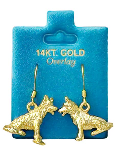 Brincos Pendurados Husky Feitos nos EUA Ouro ou Prata por atacado de New England Gold Inc.