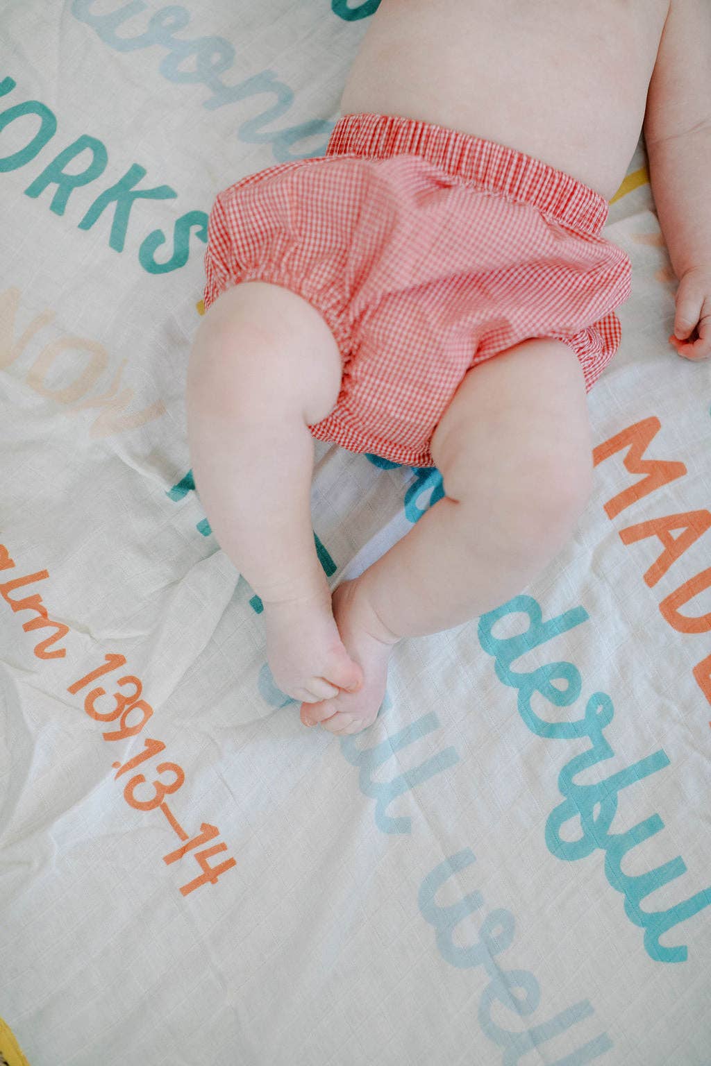 Tiny Theologians - Wholesale Bedding Blanket - Kids & Baby - Psalm 139 Muslin Baby Blanket9