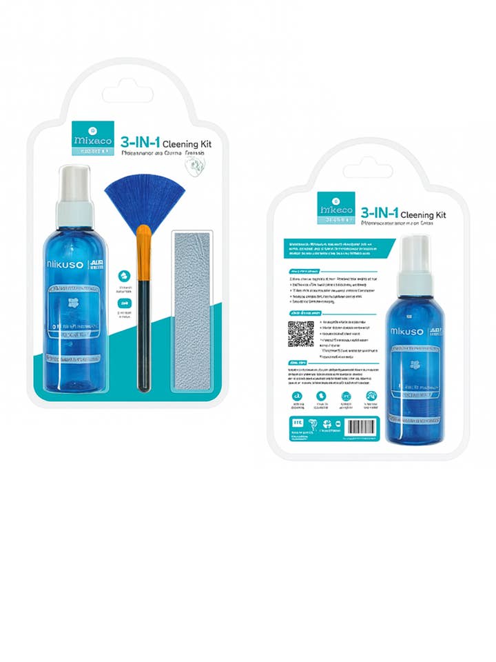 Kit de limpieza 3 en 1 para pantallas LED Mikuso CLN016 para venta al por mayor de Mighty Wireless