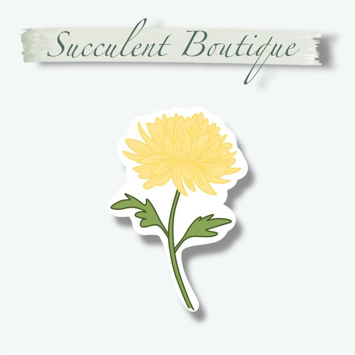 Succulent Boutique - Wholesale Sticker - New Years Flowers Sticker Sheet5