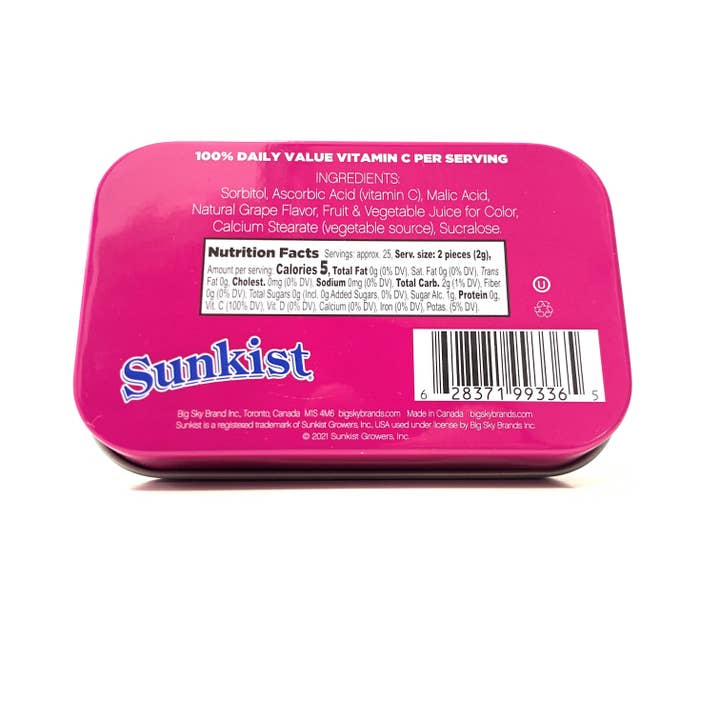 Big Sky Brands Inc. – Großhandel Bonbons – Sunkist Sour mit Vitamin C - gemischt 48ct.