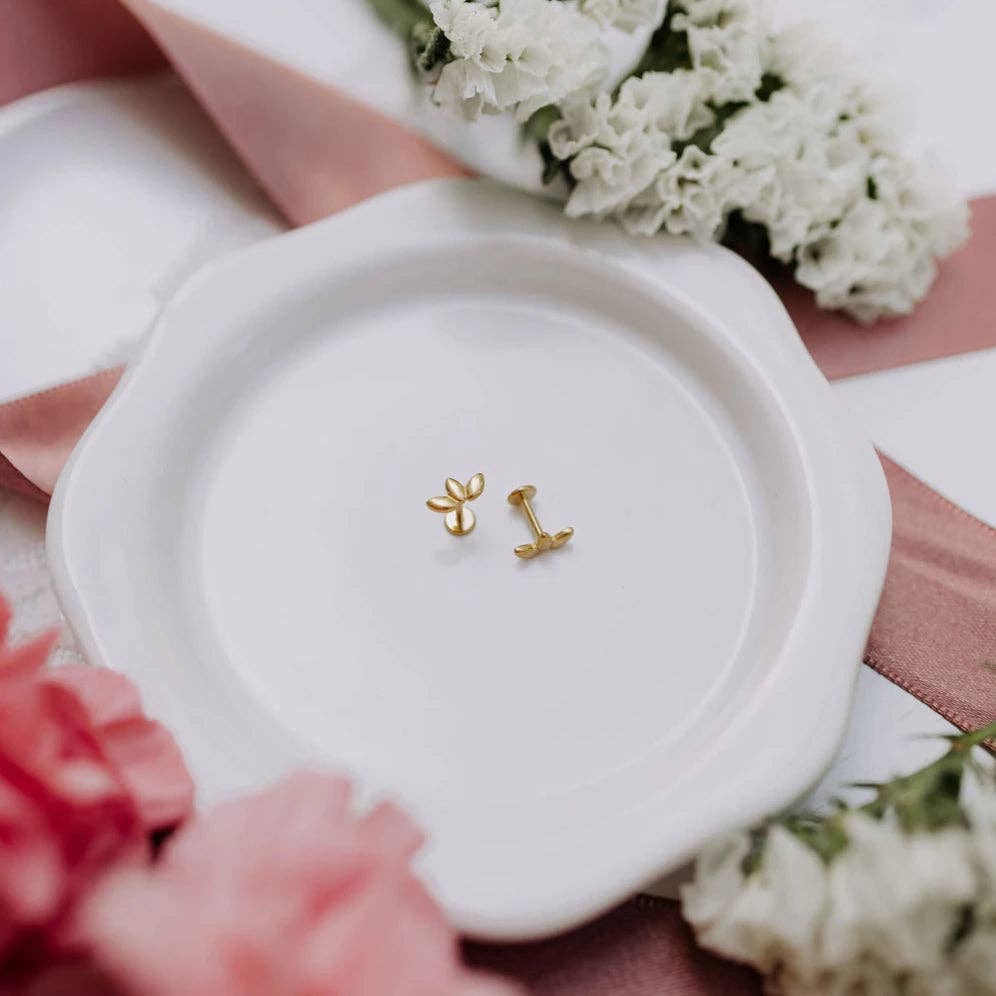 Mauve Jewelry Co. - Wholesale Stud/Post Earrings - Lotus Flat Back Studs4