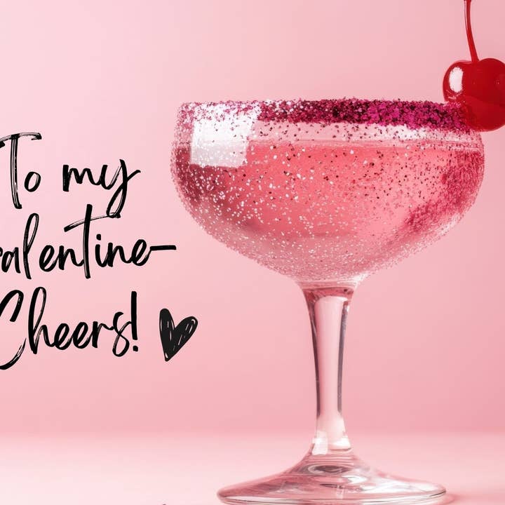 Cheers Galentine Card for wholesale by Candy Connections