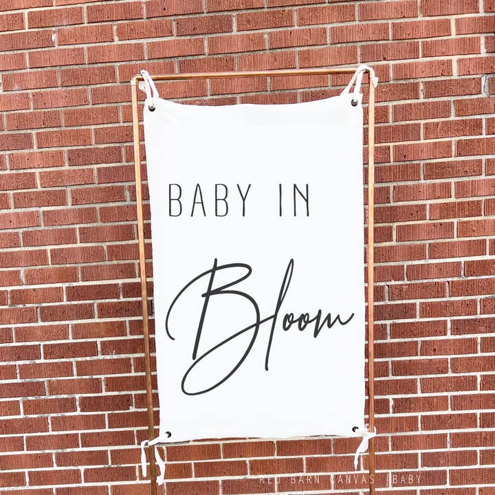 Red Barn Canvas - Wholesale Banner - Baby In Bloom Tapestry