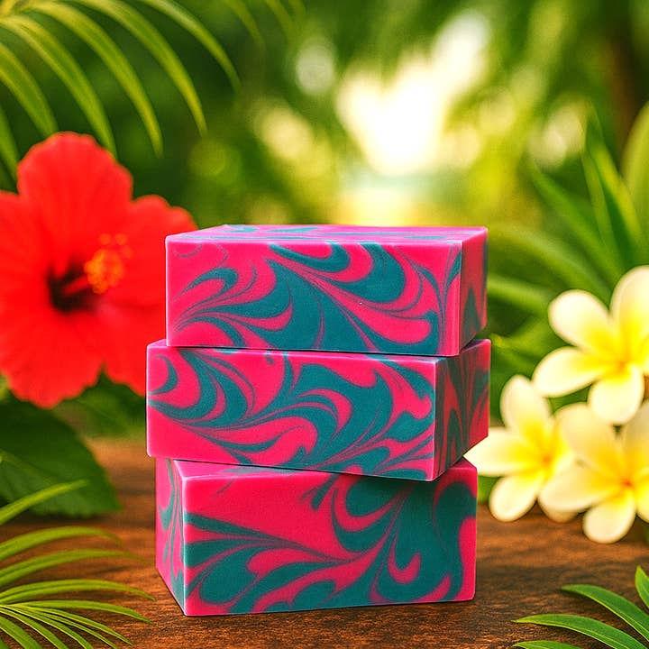Aloha Punch Soap (no packaging/private label) for wholesale by DeShawn Marie Soap Boutique