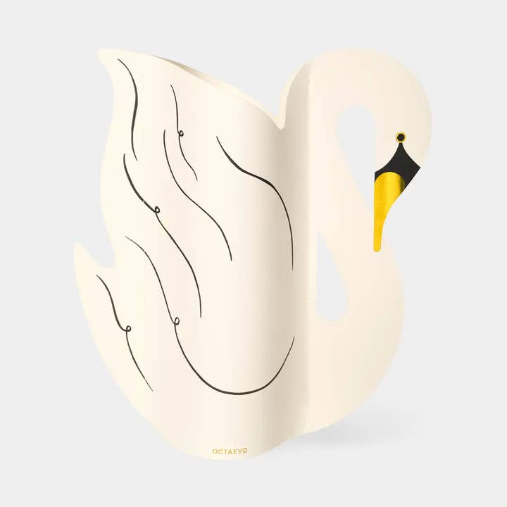 54 Celsius - Wholesale Vase - Octaevo Paper Vase Swan, Flower vase from waterproof paper1
