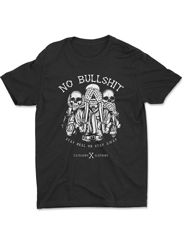 Tatdaddy „No Bs“ Herre T-shirt for engroshandel hos TatDaddy Clothing Co.