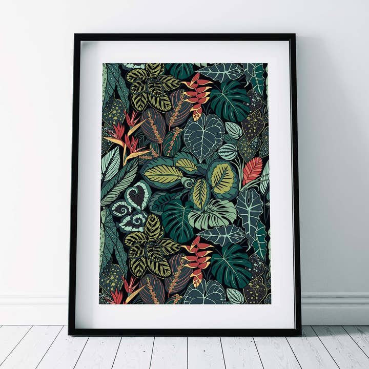 Kunstdruck/ Muster/ Tropischer Regenwald für den Großhandel von Freya's Prints