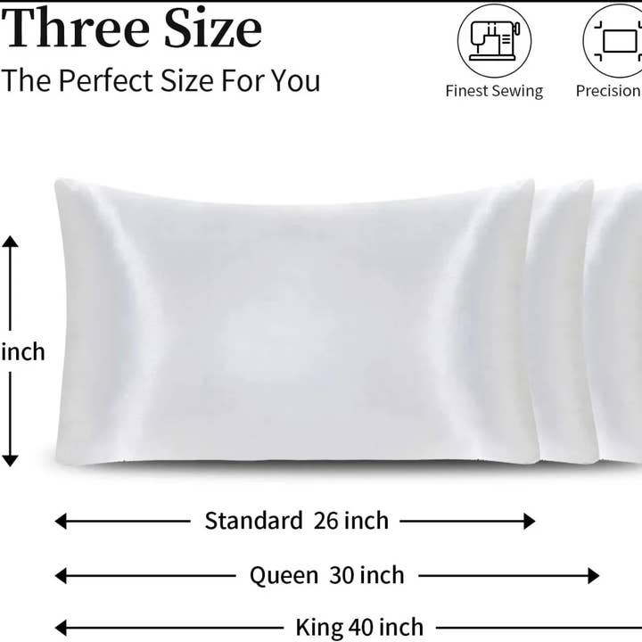 Skinbiome - Wholesale Bedding Pillowcase/Sham - Satin Pillowcases for Hair and Skin (Set of 2)