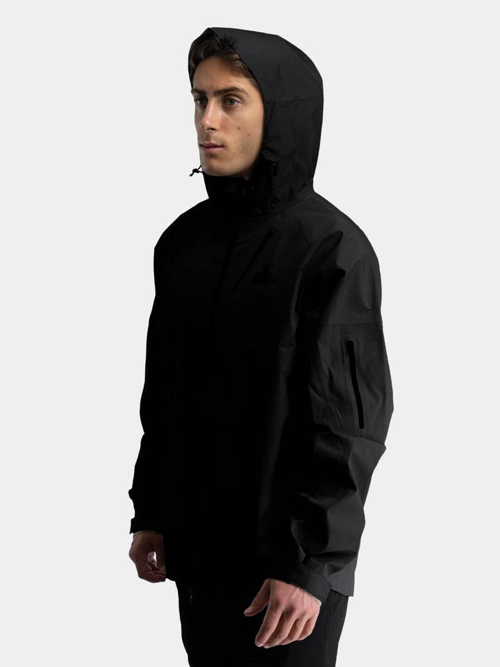 Black Waterproof Hiking Jacket for wholesale on Faire