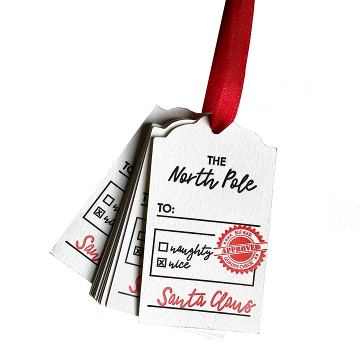 Stack Paper Press - Wholesale Gift Tag - Gift Tags from Santa4