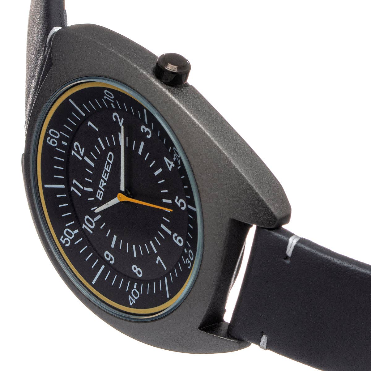 Breed - Vente Montre – homme - Montre Breed Victor avec bracelet en cuir et aiguilles lumineuses12