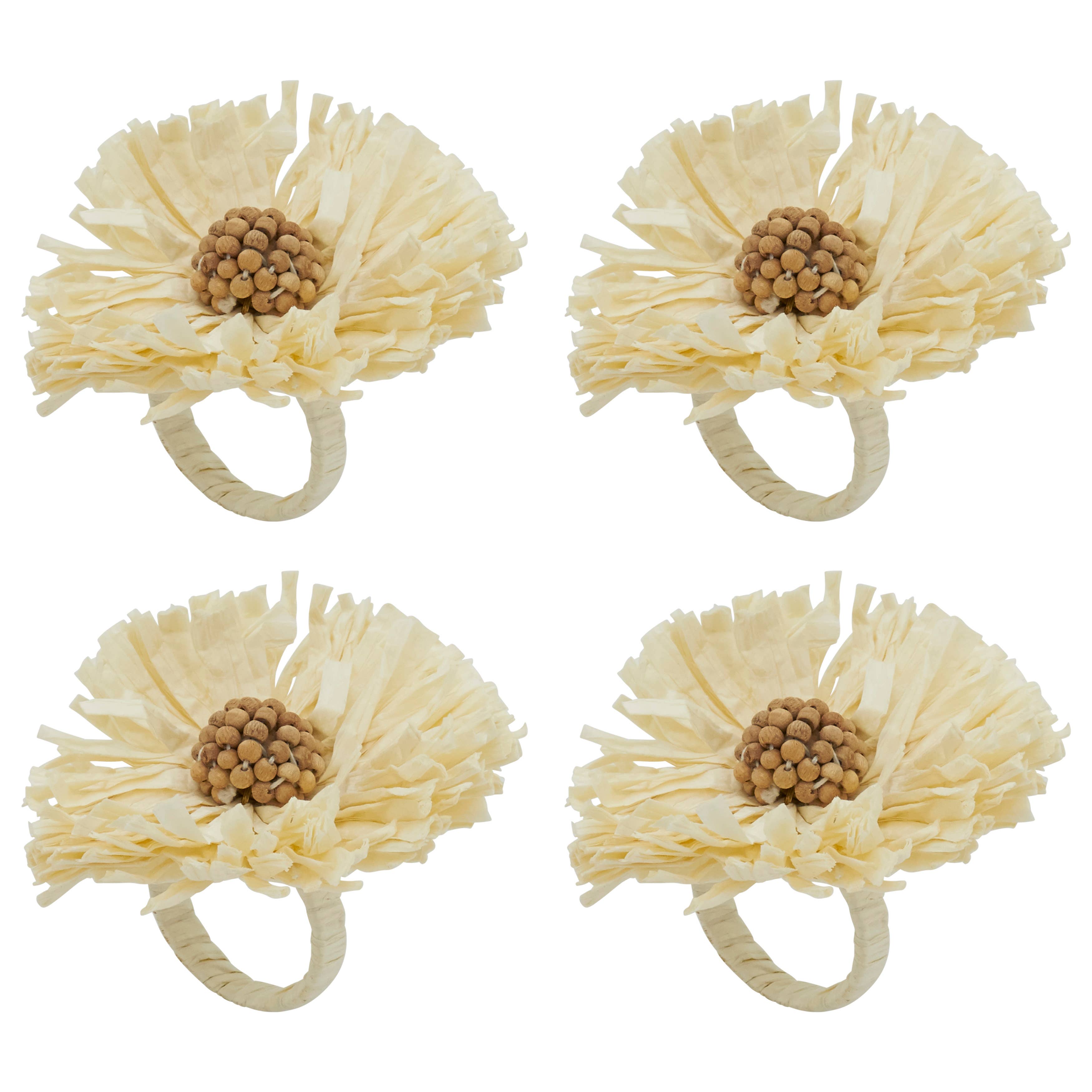 Saro Lifestyle - Wholesale Servetring - Servetring met Raffia Charm1