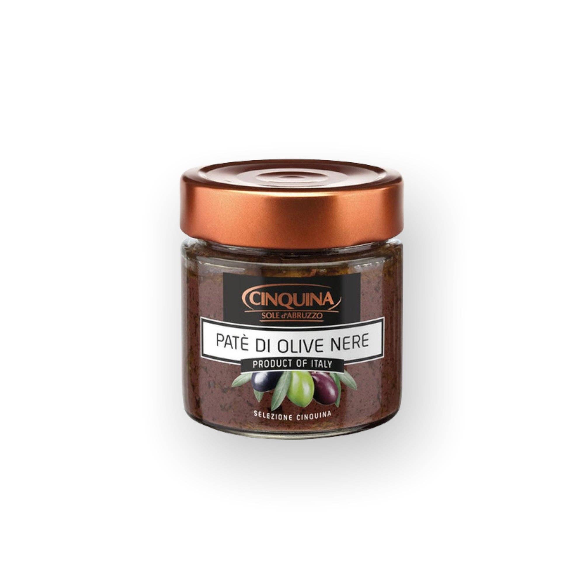 Made in eatalia - Vente Olives - Tartinade d'Olives Noires Cinquina 200g0