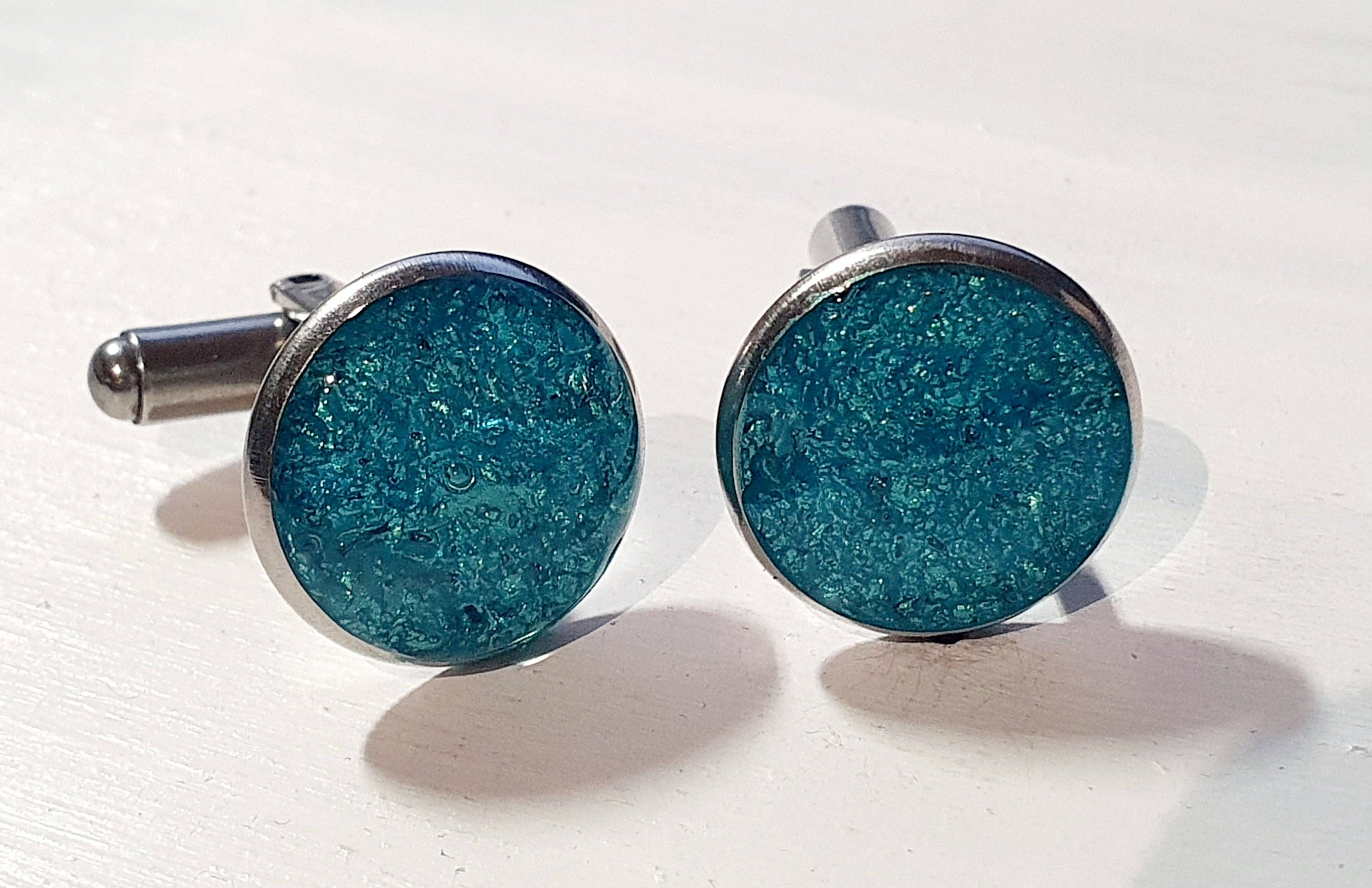 Jo Thomas Jewellery – Großhandel Manschettenknöpfe – Herren – Manschettenknöpfe mit kornischem Sand