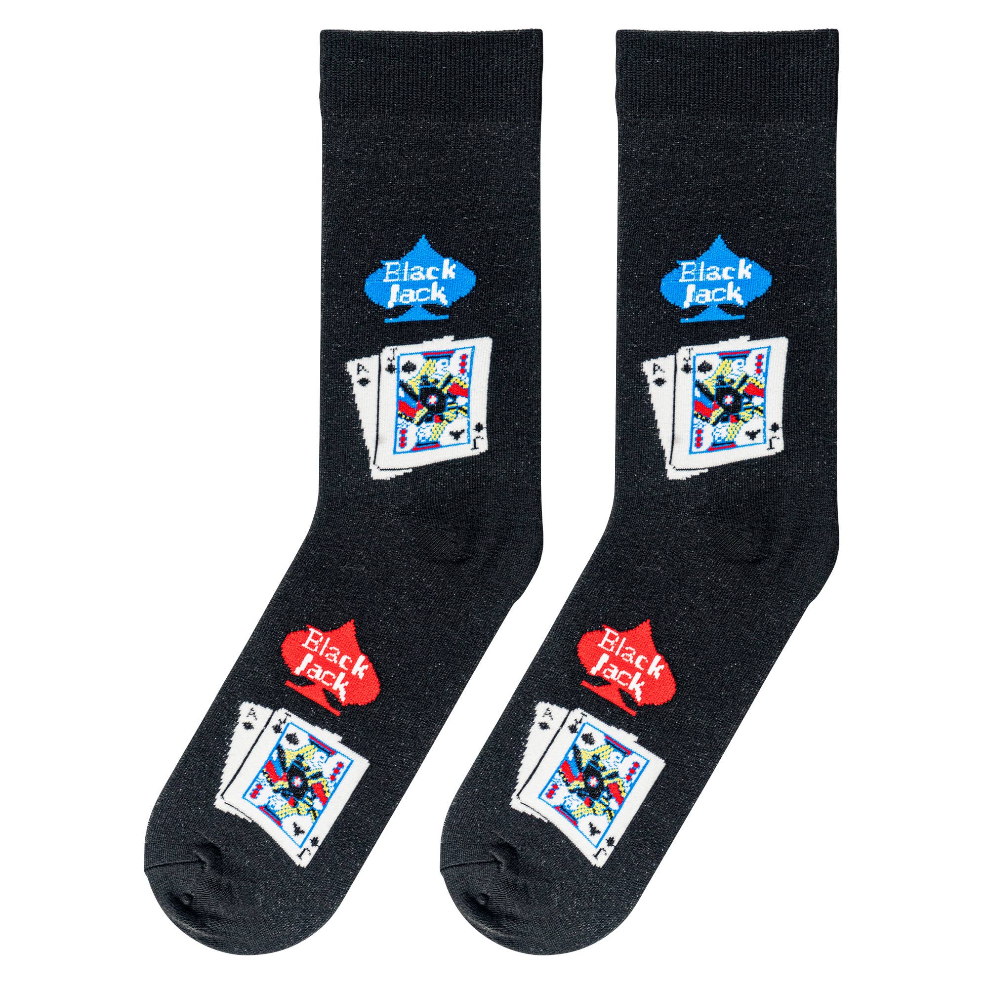 Crazy Socks - Wholesale Socks - Men's - Blackjack - Mens Crew Folded1